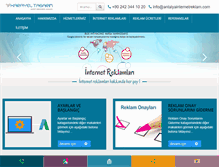 Tablet Screenshot of antalyainternetreklam.com